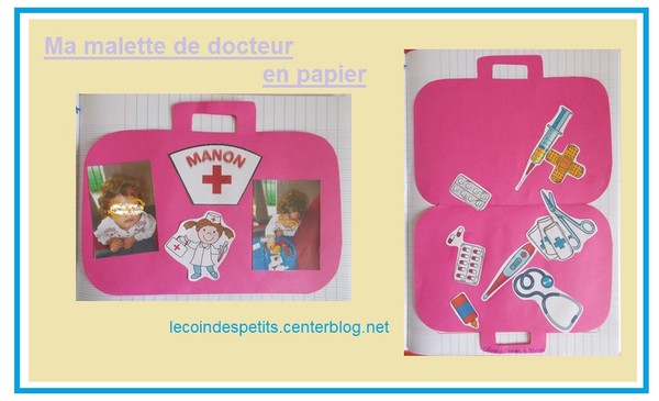 Malette de docteur en papier