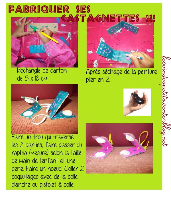 Fabrication de castagnettes